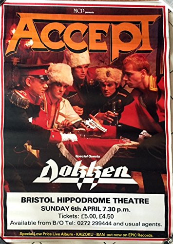 ACCEPT – Dokken – 100 x 150 cm zeigt/Poster