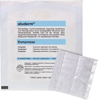 ALUDERM Kompressen 7,5x7,5 cm 1 St