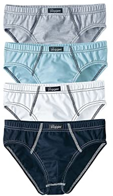 Le Jogger Slip, (4 Stück), Basic-Slip mit schönen Kontrastnähten, ein Must-have für jeden Tag Slip in 4er Packung