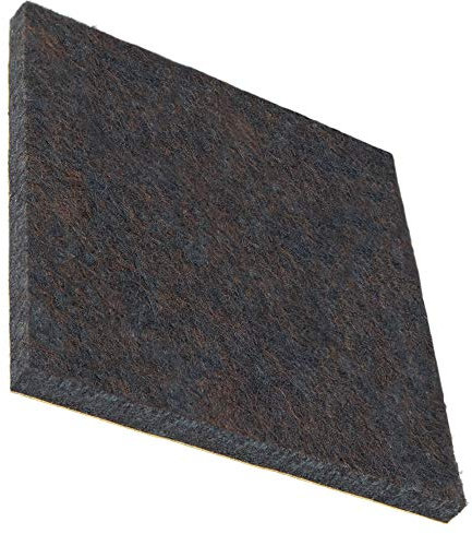 Adsamm® / 16 x Selbstklebende Filzgleiter/Braun / 80x80 mm/Quadratisch/Möbelgleiter aus Filz mit 5.5 mm Stärke/Möbel- und Bodengleiter