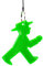 AMPELMANN Schlüsselanhänger Reflektor Erwachsene Kinder Strahlemann (Geher - Grün)
