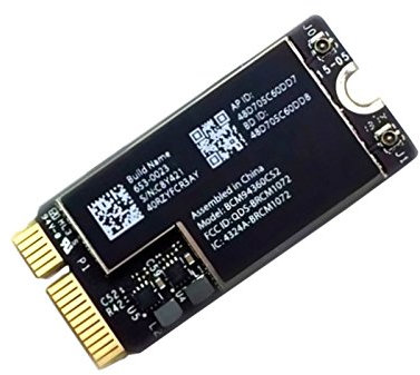 Broadcom BCM4360 BCM94360CS2/BCM94360CS2AX - Módulo de tarjeta WiFi inalámbrico para portátil Apple A1465/A1466