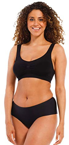 Magic Bodyfashion Damen Comfort Bra BH, Schwarz (Black 4921), Medium