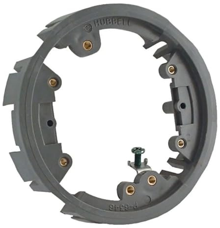 RACO 6244 Round Floor Box Non-Metallic Adapter Ring, Gray Finish