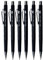 Pentel 0,5 mm (P205) Noir P200 Series mécanique automatique draughting Crayon gomme rechargeable Laisse p205-a (Lot de 6)