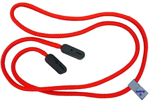 GoGrip Original - Secure Glasses Cord - Spectacle and Spec Lanyard (Bright Red)