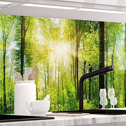 StickerProfis Küchenrückwand selbstklebend Pro Wald 60 x 340cm DIY - Do It Yourself PVC Spritzschutz