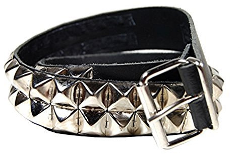 Doktor Hardstuff Ledergürtel Pyramidennieten 2-reihig (BW75)