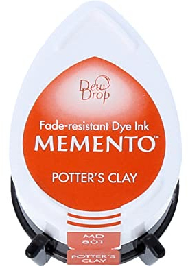 Tsukineko Memento Dew Drop Tinte Pads Tsukineko Dew Drop Pad, Potters Clay