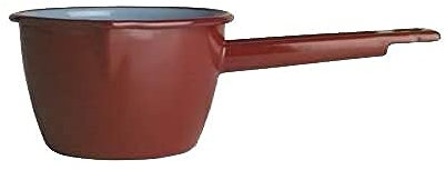 IBILI - Cazo conico con pico marron, 16 cms, Acero esmaltado, Apto para induccion