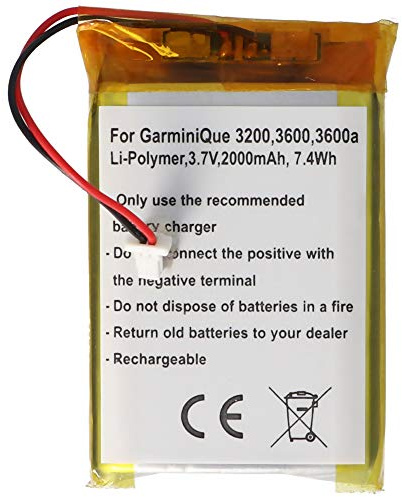 AccuCell Battery for Garmin iQue 3200 2000 mAh Extended