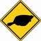 U24 Aufkleber Vorsicht Scholle Fisch Autoaufkleber Sticker