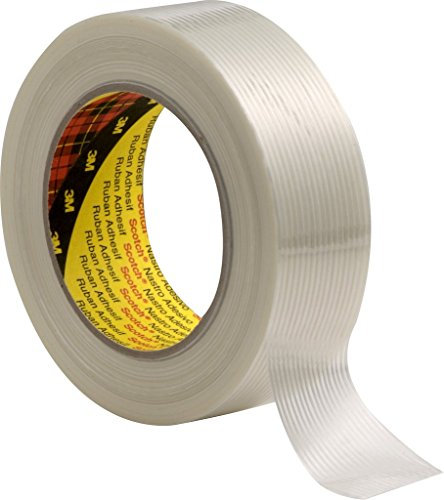 3M Tartan Filament-Klebeband Universal 8956, 50 mm x 50 m, Transparent (1-er Pack)