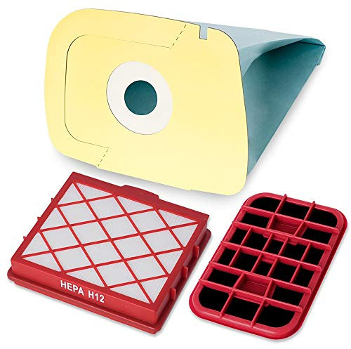 20 Premium Staubsaugerbeutel inkl. Hepafilter H12 und Motorschutzfilter - Hygienisches Synthetikmaterial - Perfekt angepasst für Lux D820 - Bestleistung beim Saugen - Hochwertige Qualität