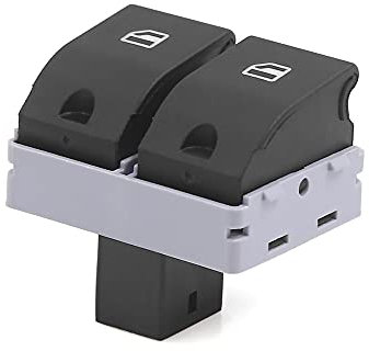 sourcingmap 6Q0959858 Interruptor Elevalunas 2 Botones 4 Patillas para VW Polo 9N para Seat Ibiza Cordoba 6Q0