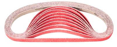 PFERD 799581 Kurzbander BA, Ausführung Keramikkorn Co-Cool, 40 Korngröße, 610mm x 12mm, 100 Stück