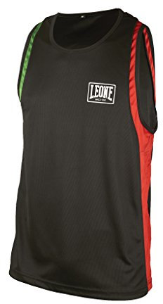 LEONE 1947, Canottiera Boxe, Unisex – Adulto, Nero, L, AB721