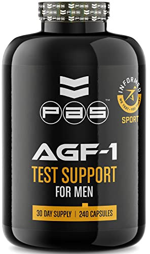 PAS Nutrition AGF-1 Test Support Supplements for Men Supports with D-Aspartic Acid, L-Carnitine Tartrate, 30 Day Supply