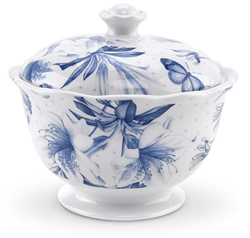 Portmeirion Botanic Blue Zuckerdose mit Deckel