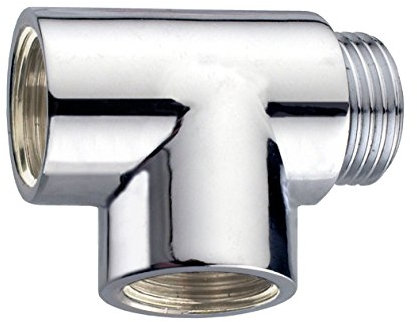 Cornat TEC386203 T-Stück 1/2 Zoll Aussengewinde x 1/2 Zoll Innengewinde, chrom