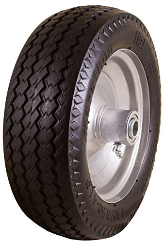 Marathon 4.10/3.5-4 Zoll Flat Free Sackkarre/Allzweck-Reifen auf Rad, 5,7 cm versetzte Nabe, 3/4 Zoll Kugellager