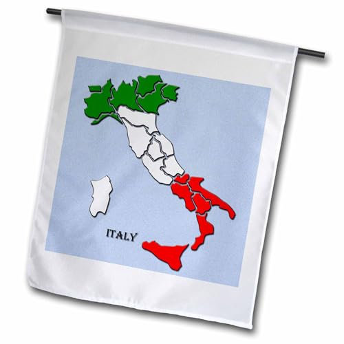3dRose Flagge von Italien, Gartenflagge, 30,5 x 45,7 cm