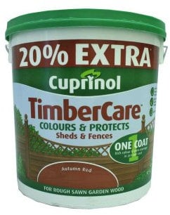 Cuprinol 5L Plus 20 Percent Timber Care - Woodland Green