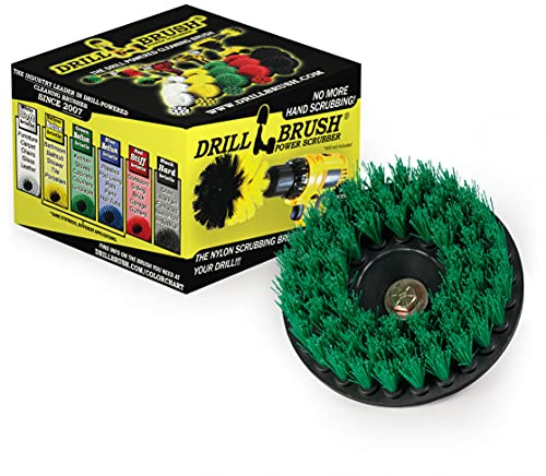 Construction Tools - Medium Scrub Brush - Threaded - 5/16 x 24 - fits Electric - Cordless - Air Pneumatic - Variable Speed - Dual Action - Orbital - Rotary - Buffer - Polisher – Machine