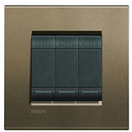 BTicino Livinglight Placca, 4 Moduli, Forma Rettangolare, Multicolore