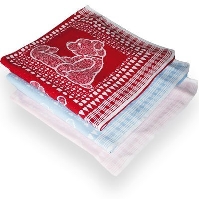 Baby-Decke/Kuscheldecke/Schmusedecke aus 100% Bio Baumwolle kba (GOTS) Rot 110 x 140 cm Made in Germany