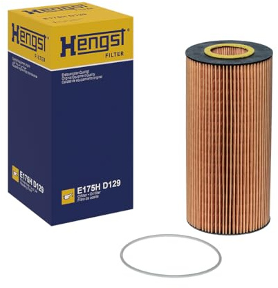 HENGST - Ölfilter E175H D129 - Öl-Filtereinsatz für KFZ | Hochwertiger Motorölfilter für KFZ mit Otto- oder Dieselmotor - Robuster Ölfilter mit hoher Schmutzaufnahmefähigkeit