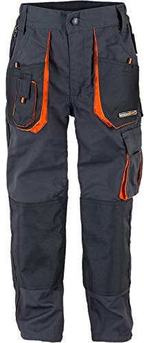 Terratrend Job 6230-152-6310 Pantalon d'Enfants Taille 152 Gris Foncé/Noir