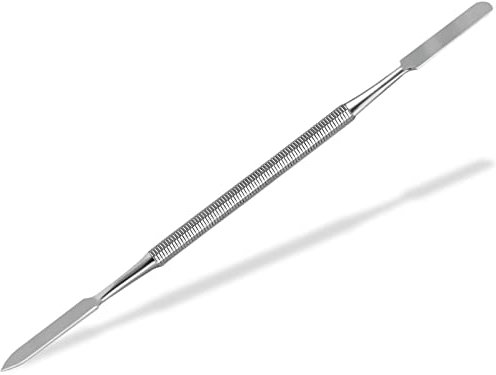 Gelspatel Doppel-Spatel, Salbenspatel, Doppelinstrument Edelstahl, Rostfrei, 17 cm