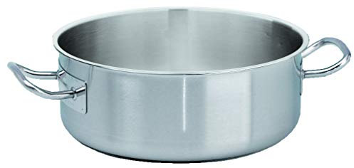 Cuisine et Talents - Sautoir Rondeau Inox Sans Couvercle - Diam 50Cm Ht 20Cm Capacite 39L