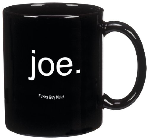 Funny Guy Mugs Joe Kaffeetasse aus Keramik, 325 ml, Schwarz