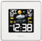 Technoline WS 6440 moderne Wetterstation mit Funkuhr, Temperatur-,Luftfeuchte-, und Luftdruckanzeige inklusive mit Außensender TX96-TH-TW003, Übertragungsfrequenz 433 MHz, weiß, 14,8 x 5,4 x 13,7 cm