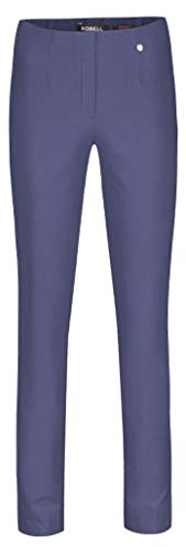 Robell Damen Slim Arbeitshose-Stretchhose, Jeansblau, Gr.- 42