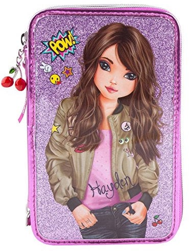 Top Model 6614 3-fach Federtasche Friends, pink