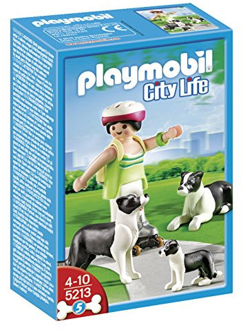 Playmobil - 5213 - Jeu de Construction - Famille de Borders Collies