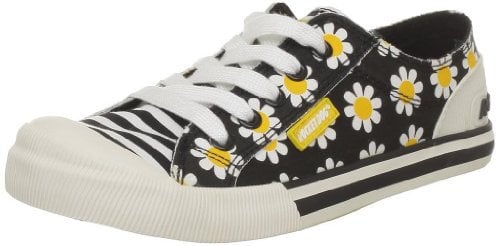 Rocket Dog Women's Jazzindf-001 Sneaker, Black, 4 UK