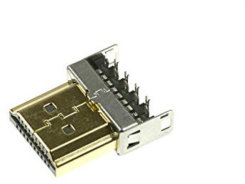 Lyndahl HDMI SL-P HDMI Ersatzsteckverbinder 19-polig mit vergoldeten Kontakten, HDMI 1.3-1.4a mit Ethernet, für 24AWG und 26AWG
