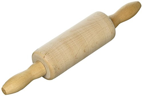 Kesper 69375 Kinderteigrolle 23,5cm aus Buche, Braun, 23,5 x 3 x 3 cm