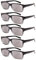 eyekepper 5 Paires Lunettes de Lecture pour Femmes Hommes Monture Plastique Charnières à Ressort, Verres Gris 1.50