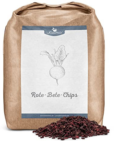 Krauterie geschnittene Rote Bete Chips für Pferde in Spitzenqualität (500 g) - Artgerechtes Einzelfuttermittel für Pferde, frei von Zusatzstoffen