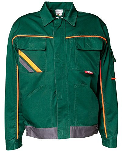 Planam 2482048 - Bund giacca visline v2, taglia 48, verde/arancio/ardesia