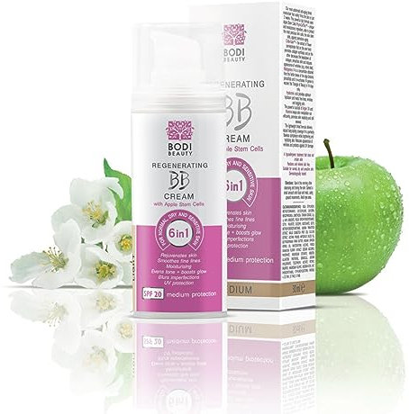 New! Apple Stem Cells Regenerating BB Cream for Normal, Dry & Sensitive Skin (MEDIUM) by Body Beauty