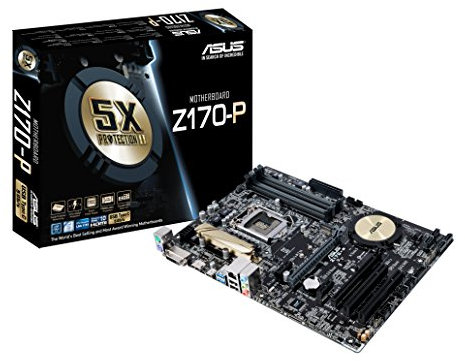 Asus Z170-P Mainboard Sockel 1151 (ATX, Intel Z170, 4x DDR4-Speicher, Typ C USB, M.2 Schnittstelle)