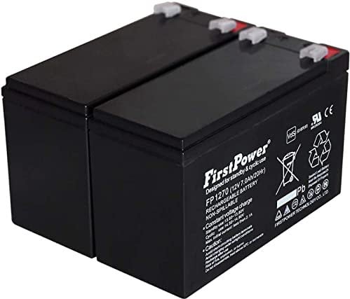 FirstPower Blei-Gel-Akku für USV APC RBC48 7Ah 12V, 12V, Lead-Acid