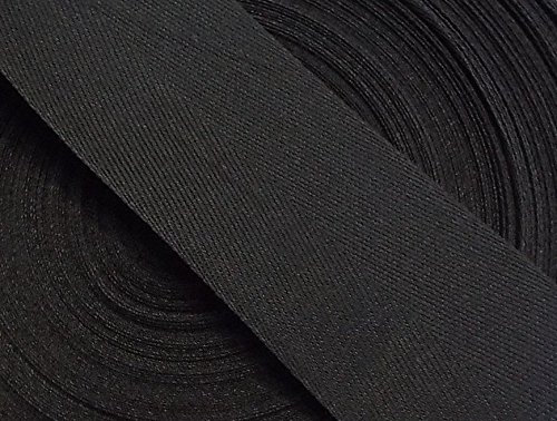 5 m Baumwollband 50 mm schwarz