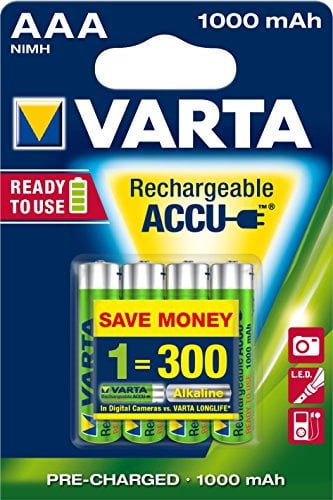 Varta - Pile Rechargeable - AAA x 4 - Power (LR03)